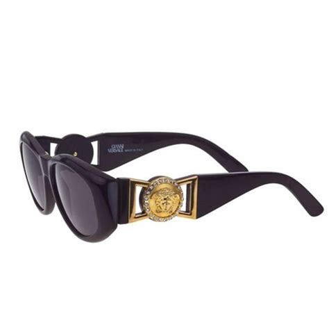 black versace sunglasses with gold|black versace sunglasses with rhinestones.